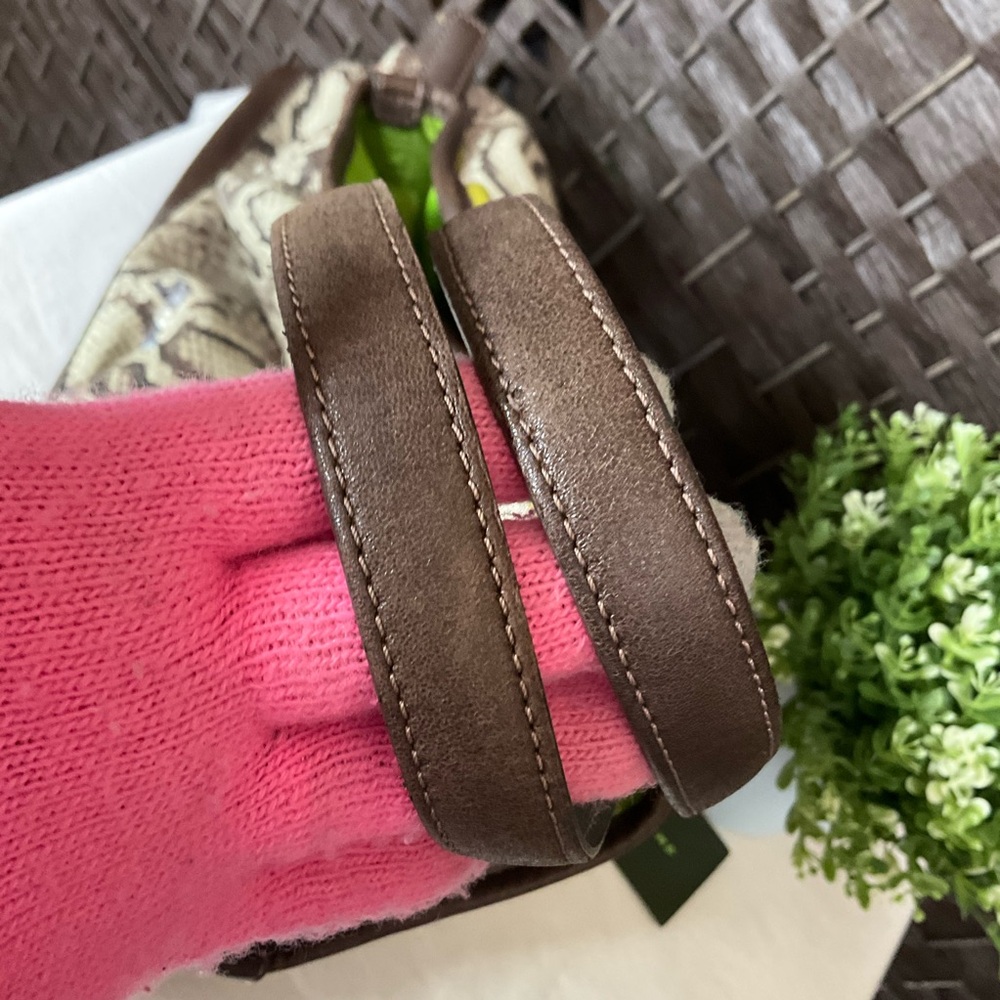 Longchamp Python Embossed Leather Tote - image 7